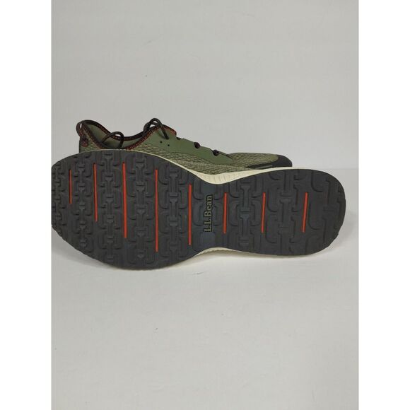 LL Bean Dirigo Lace Up Light Olive Green Lightweight Sneaker Shoes Men 13 M - Picture 9 of 11